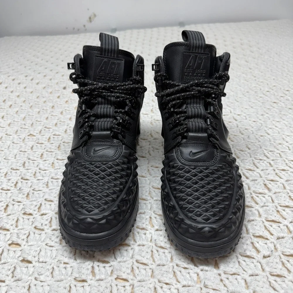 Nike Lunar Air Force 1 Anthracite Duckboots Men Size 8.5 Black 916682-002